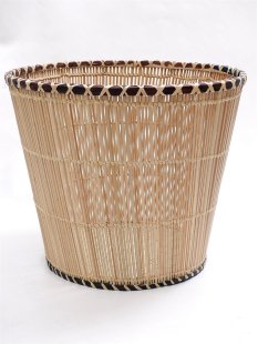 Rattan Papierkorb SEFU rund D: 24 cm Preiscode C