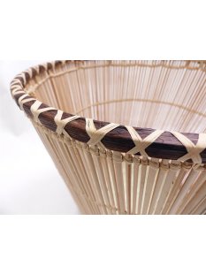 Rattan Papierkorb SEFU rund D: 24 cm Preiscode C