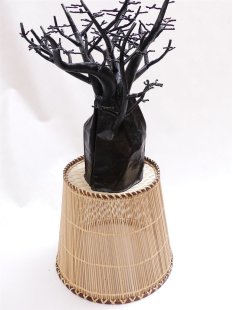 Rattan Papierkorb SEFU rund D: 24 cm Preiscode C