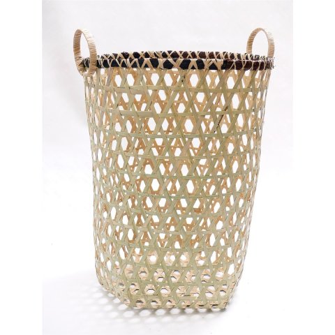 Rattan W&auml;schekorb NAGIB rund D: 40 cm Preiscode E