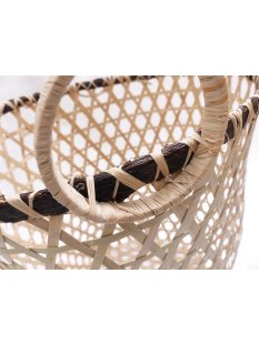 Rattan W&auml;schekorb NAGIB rund D: 40 cm Preiscode E