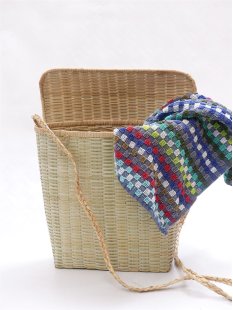 Rattan Tornister Schultertasche NAFIA 30 cm Preiscode B