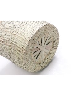 Rattan Deckelkorb SEKANI 34 cm Preiscode wei&szlig;