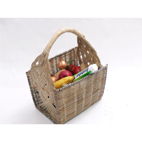 Rattan Tragekorb AUSAR 33 cm Preiscode wei&szlig;