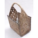 Rattan Tragekorb AUSAR 33 cm Preiscode wei&szlig;