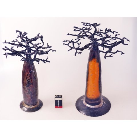 1 St&uuml;ck &Ouml;lfass Blech Deko Baobab 23 - 28 cm Preiscode G