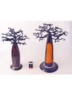 1 St&uuml;ck &Ouml;lfass Blech Deko Baobab 23 - 28 cm...