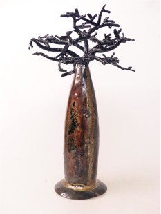 1 St&uuml;ck &Ouml;lfass Blech Deko Baobab 23 - 28 cm...