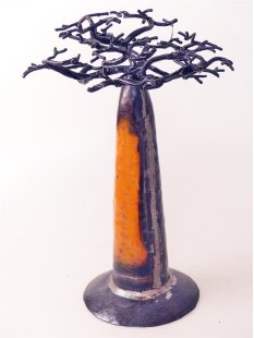 1 St&uuml;ck &Ouml;lfass Blech Deko Baobab 23 - 28 cm Preiscode G