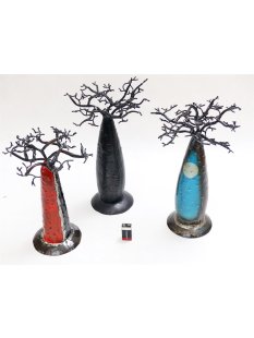 1 St&uuml;ck &Ouml;lfass Blech Deko Baobab 32-40 cm...