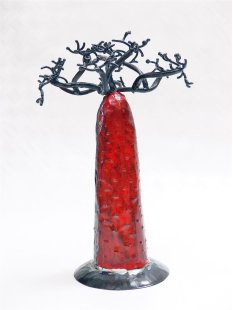 1 St&uuml;ck &Ouml;lfass Blech Deko Baobab 32-40 cm Preiscode J