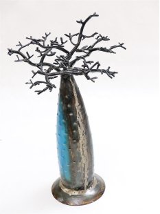 1 St&uuml;ck &Ouml;lfass Blech Deko Baobab 32-40 cm Preiscode J