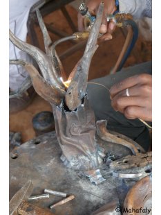 1 St&uuml;ck &Ouml;lfass Blech Deko Baobab 32-40 cm Preiscode J