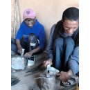 1 St&uuml;ck &Ouml;lfass Blech Deko Laubbaum 30 cm Preiscode H