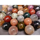 38 Edelsteinkugeln 5,26 &euro; pro St. Kollektion aus Madagaskar &Oslash; 35 mm f&uuml;r Solit&auml;rspiel
