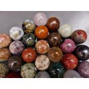 38 Edelsteinkugeln 5,26 &euro; pro St. Kollektion aus Madagaskar &Oslash; 35 mm f&uuml;r Solit&auml;rspiel