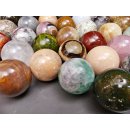 38 Edelsteinkugeln 7,80 &euro; pro St.Kollektion aus Madagaskar  &Oslash; 40 mm f&uuml;r Solit&auml;rspiel