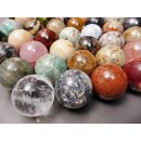 38 Edelsteinkugeln 7,80 &euro; pro St.Kollektion aus Madagaskar  &Oslash; 40 mm f&uuml;r Solit&auml;rspiel