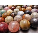 38 Edelsteinkugeln 7,80 &euro; pro St.Kollektion aus Madagaskar  &Oslash; 40 mm f&uuml;r Solit&auml;rspiel