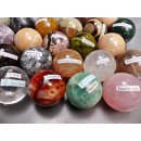 38 Edelsteinkugeln 7,80 &euro; pro St.Kollektion aus Madagaskar  &Oslash; 40 mm f&uuml;r Solit&auml;rspiel