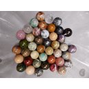 38 Edelsteinkugeln 7,80 &euro; pro St.Kollektion aus Madagaskar  &Oslash; 40 mm f&uuml;r Solit&auml;rspiel