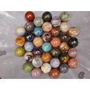 38 Edelsteinkugeln 15,80 pro St. Kollektion aus Madagaskar &Oslash; 50 mm f&uuml;r Solit&auml;rspiel