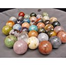 38 Edelsteinkugeln 15,80 pro St. Kollektion aus Madagaskar &Oslash; 50 mm f&uuml;r Solit&auml;rspiel