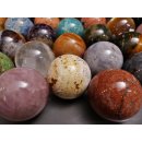38 Edelsteinkugeln 15,80 pro St. Kollektion aus Madagaskar &Oslash; 50 mm f&uuml;r Solit&auml;rspiel