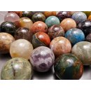 38 Edelsteinkugeln 15,80 pro St. Kollektion aus Madagaskar &Oslash; 50 mm f&uuml;r Solit&auml;rspiel