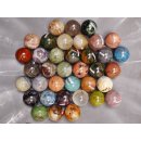 38 Edelsteinkugeln 15,80 pro St. Kollektion aus Madagaskar &Oslash; 50 mm f&uuml;r Solit&auml;rspiel