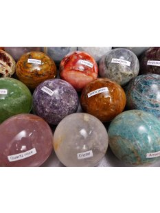38 Edelsteinkugeln 25,00 &euro; pro St.Kollektion aus Madagaskar  &Oslash;  60 mm f&uuml;r Solit&auml;rspiel