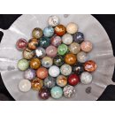 38 Edelsteinkugeln 25,00 &euro; pro St.Kollektion aus Madagaskar  &Oslash;  60 mm f&uuml;r Solit&auml;rspiel
