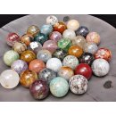 38 Edelsteinkugeln 25,00 &euro; pro St.Kollektion aus Madagaskar  &Oslash;  60 mm f&uuml;r Solit&auml;rspiel