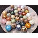 38 Edelsteinkugeln 33,00 &euro; pro St. Kollektion aus Madagaskar  &Oslash;  70 mm f&uuml;r Solit&auml;rspiel