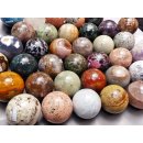 38 Edelsteinkugeln 33,00 &euro; pro St. Kollektion aus Madagaskar  &Oslash;  70 mm f&uuml;r Solit&auml;rspiel