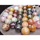 38 Edelsteinkugeln 33,00 &euro; pro St. Kollektion aus Madagaskar  &Oslash;  70 mm f&uuml;r Solit&auml;rspiel