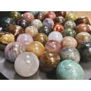 38 Edelsteinkugeln 39,00 &euro; pro St. Kollektion aus Madagaskar  &Oslash;  80 mm f&uuml;r Solit&auml;rspiel