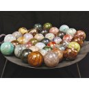 38 Edelsteinkugeln 39,00 &euro; pro St. Kollektion aus Madagaskar  &Oslash;  80 mm f&uuml;r Solit&auml;rspiel