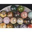 38 Edelsteinkugeln 39,00 &euro; pro St. Kollektion aus Madagaskar  &Oslash;  80 mm f&uuml;r Solit&auml;rspiel