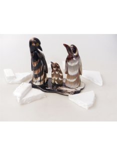 Horn Figurengruppe Pinguinfamilie 15 cm = Code J
