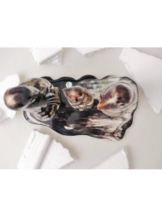 Horn Figurengruppe Pinguinfamilie 15 cm = Code J