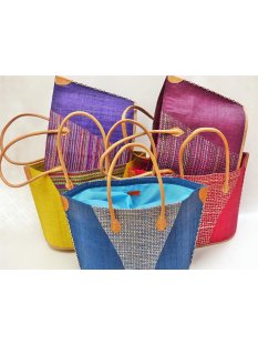 Raffia Bast Raphia Korb Pirogge Voahirana PM Farbmix 45...