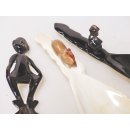 Hornl&ouml;ffel Zierl&ouml;ffel Griff als Figur 15 - 18 cm = Code D