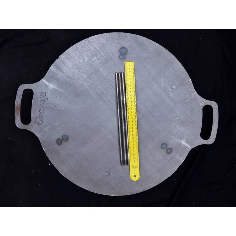 Stahlschale D: 47 cm mit Schraubf&uuml;&szlig;en f&uuml;r Kugelkollektion bis D 60 mm