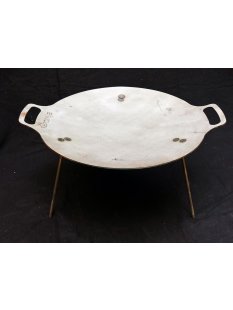 Stahlschale D: 47 cm mit Schraubf&uuml;&szlig;en f&uuml;r Kugelkollektion bis D 60 mm