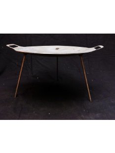 Stahlschale D: 47 cm mit Schraubf&uuml;&szlig;en f&uuml;r Kugelkollektion bis D 60 mm