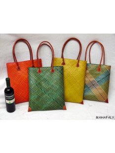 Rabane / Rattan Tasche Moramanga Farbmix 38 cm = Code...