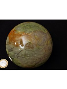 K100.05 Jaspis agalith Kugel Madagaskar 1420 g D 100 mm