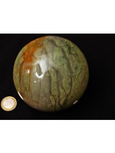 K100.05 Jaspis agalith Kugel Madagaskar 1420 g D 100 mm