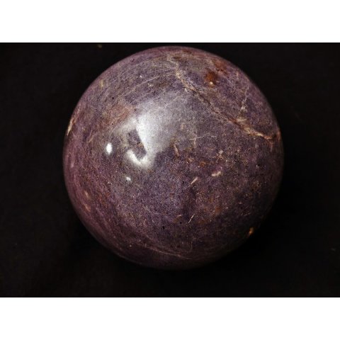 K100.01 Lepidolith lila Kugel lila Madagaskar 1475 g D 100 mm